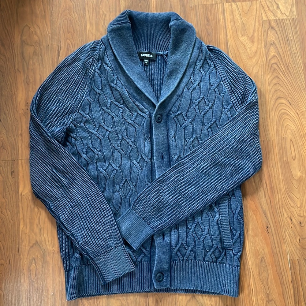 Express Cable Knit Cardigan Men’s